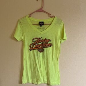 Harley-Davidson Bright Yellow Tee with Logo